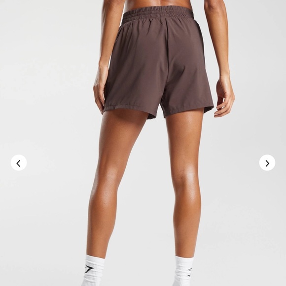 New in package - 	Gymshark Woven Pocket Shorts - Chocolate Brown - Picture 3 of 6